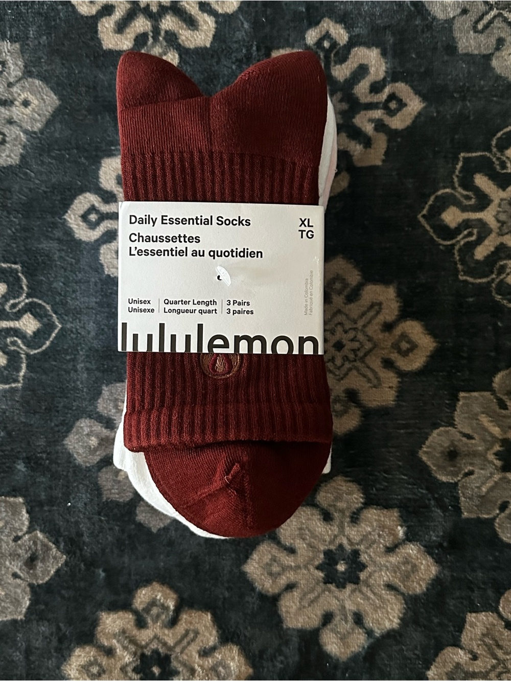 lululemon Daily Essential Quarter-Length Socks - 3 Pack - NWT